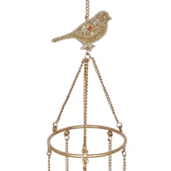 37" Iron Eclectic Birds Windchime Gold/Blue/Orange - Olivia & May: Soothing Home Decor -Olivia & May GUEST ea199e4c 59f6 46d7 9a8b 6a8c77d21e33