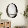 Metal 1 Shelf Wall Mirror Black - Olivia & May -Olivia & May GUEST eb39aa7b f8c5 468b b90d 3dc6d2ddfcb2