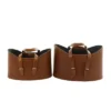 Set Of 2 Leather Storage Baskets - Olivia & May -Olivia & May GUEST ebfe78e8 f73b 4467 b700 f42ac0584646