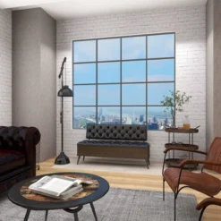 Industrial Floor Lamp Black - Olivia & May -Olivia & May GUEST ec877a8e 6558 483e 9928 307323d1284c