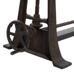 Industrial Teak Wood Console Table Brown - Olivia & May -Olivia & May GUEST ecf58cd8 25be 4e87 b7d0 97f3bc418781