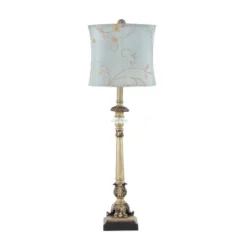 Metal Buffet Lamp With Drum Shade Set Of 2 Gold - Olivia & May -Olivia & May GUEST ed932282 d502 4355 98ad b968ec34272a