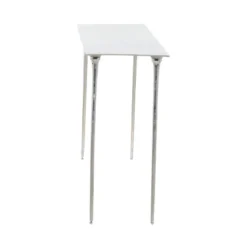 Glam Aluminum Console Table Silver - Olivia & May -Olivia & May GUEST edca32ae b6f7 4860 b4ca 76a745e35fcf