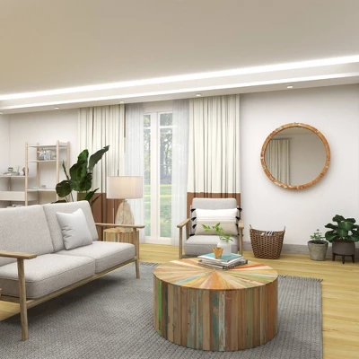 Vintage Wall Mirror Brown - Olivia & May 5 Vintage Wall Mirror Brown - Olivia & May - Image 3