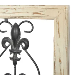 Set Of 2 Wood Scroll Arabesque Wall Decors Natural/Black - Olivia & May -Olivia & May GUEST ee586e6e c045 44ec 80d5 b4f4e7a7d01c