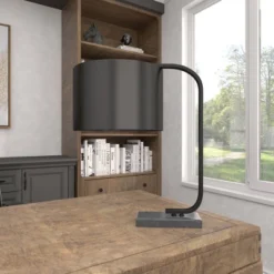 Traditional Metal Table Lamp Black - Olivia & May -Olivia & May GUEST ee61c9a3 e3cb 4077 9cc2 a89651b23d28