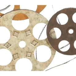 Metal Film Reels Wall Decor - Olivia & May -Olivia & May GUEST ee90176e dd72 4cda 900e 395439d949f2