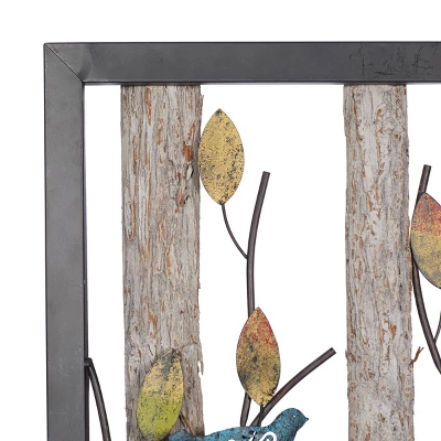 Set Of 2 Metal Bird Wall Decors With Real Wood Detailing Black - Olivia & May 15 Set Of 2 Metal Bird Wall Decors With Real Wood Detailing Black - Olivia & May - Image 13