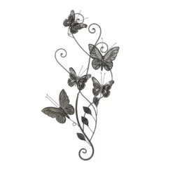 29" X 15" Iron Eclectic Butterfly Wall Décor - Olivia & May -Olivia & May GUEST ef7abef6 432b 43cc 8879 e17551fad0b1