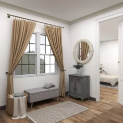 Coastal Wood Wall Mirror With Wrapped Rope Accents White - Olivia & May -Olivia & May GUEST f0ee87b9 18af 47de bb2a dac4a2db5f24