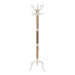 72" X 19" Traditional Aluminum Coat Rack - Olivia & May -Olivia & May GUEST f14cbddd 34b4 4e9a 987b 4d6e02a101d2