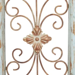 Set Of 2 Wood Scroll Arabesque Wall Decors Natural/Black - Olivia & May -Olivia & May GUEST f1a4f883 930a 4297 b68b 48ffddc64cd5