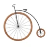 Metal Bike Penny Farthing Wall Decor With Wood Wheels Brown - Olivia & May -Olivia & May GUEST f20245f5 77cb 4db2 b5fc d382ef222a74