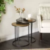 2pc Industrial Aluminum Accent Tables Black - Olivia & May -Olivia & May GUEST f241ffee 5a05 4493 b3bf f8cfee1920b0