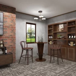 Rustic Gum Tree Wood Bar Height Table - Brown - Olivia & May -Olivia & May GUEST f3080e95 411a 47a0 a7df c3cba38626a9