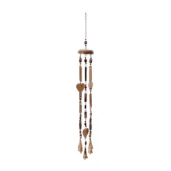 33" Iron Coastal Hearts Windchime Gold - Olivia & May -Olivia & May GUEST f314f93d bcd1 461f b50d 88f86a135a26