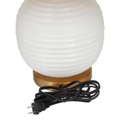 19" X 13" Modern Glass Table Lamp White - Olivia & May 10 19" X 13" Modern Glass Table Lamp White - Olivia & May -Olivia & May GUEST f4c77e41 c8d7 4a4a a750 191a68347152
