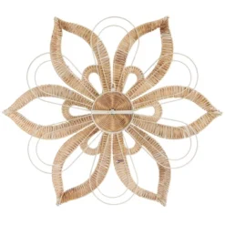 Rattan Floral Daisy Wall Decor With Metal Wire Brown - Olivia & May 9 Rattan Floral Daisy Wall Decor With Metal Wire Brown - Olivia & May -Olivia & May GUEST f54bebb2 ea32 43e6 a788 ff8d3987f4b2