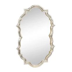 Aluminum Handmade Quatrefoil Shaped Wall Mirror Gold - Olivia & May -Olivia & May GUEST f550969b bb76 4240 8118 67a7a4c97985