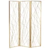 Glam Metal Geometric Room Divider Screen Gold - Olivia & May -Olivia & May GUEST f67dd3ec 9fe1 4e56 aefe f03428bf9917