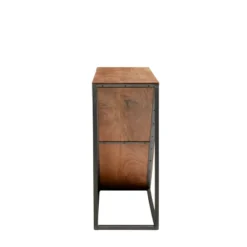 Modern Triangular Console Table Brown - Olivia & May -Olivia & May GUEST f68573d1 3c6d 4f1a afb3 b04908530dd2
