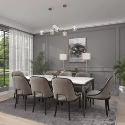 Glass Table Lamp With Drum Shade Silver - Olivia & May -Olivia & May GUEST f72a3866 6ea3 4e59 aa2b f08d3b655a2e