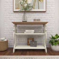 Farmhouse Wood Console Table Off White - Olivia & May -Olivia & May GUEST f781d640 9a24 4ee6 a4c1 5872b044f102