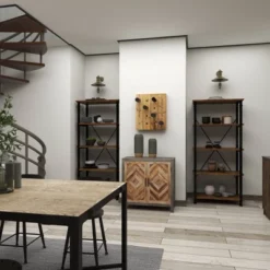 Rustic Wood Wall Wine Rack Brown - Olivia & May -Olivia & May GUEST f7df3c49 5ab7 4fd3 a6f6 35ad2a6a1601