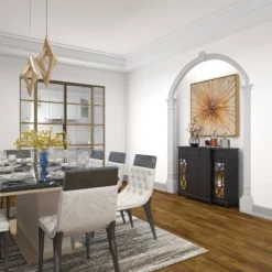 Glam Mirror And Wood Storage Cabinet Black - Olivia & May -Olivia & May GUEST f89fbc3d cf4f 4b3a b7fb 71a1c2db0a2e