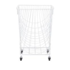 French Country Iron Storage Cart White - Olivia & May -Olivia & May GUEST f8ca8008 9468 42c7 8811 f7797bb179ff