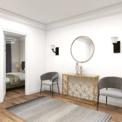 Rectangular Traditional Modern Metal Console Table Gold - Olivia & May -Olivia & May GUEST f8d02a1c 2498 4d48 82dc 3d067ca29a91