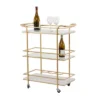Glam Marble Bar Cart Gold - Olivia & May -Olivia & May GUEST f9a0e66e 26b5 432c 907d ac204d27de52