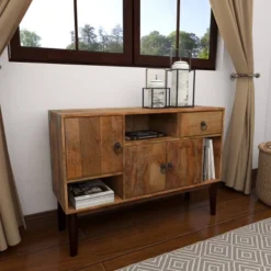 Modern Mango Wood Buffet Brown - Olivia & May -Olivia & May GUEST f9d895fb 372e 4e7a b32f bb0448869f2a