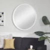 Contemporary Wood Wall Mirror White - Olivia & May -Olivia & May GUEST fb7e0c2c ef1e 4d7e 9501 f3b61bb93776