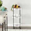 34 X 16 Farmhouse Metal Storage Cart White - Olivia & May -Olivia & May GUEST fb8051cd a63a 4914 b31f 95b410772403