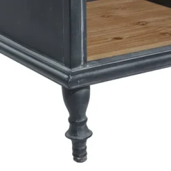 Farmhouse Wood Cabinet Black - Olivia & May -Olivia & May GUEST fbdfaa7a 095c 4c8b a50a d17925ec9e7c