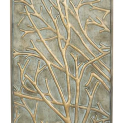 Metal Tree Wall Decor With Embossed Design Set Of 4 Brown - Olivia & May -Olivia & May GUEST fcfe45a3 3d5b 449e 858a dcb209b1713f