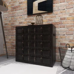 Vinyl 5 Drawer Buffet Dark Espresso - Olivia & May -Olivia & May GUEST fd5b8e69 5bea 4816 abc0 44b645f9b120