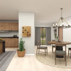 Rustic Wood Wall Wine Rack Brown - Olivia & May -Olivia & May GUEST fdb88fea 0ad1 440f aad7 adbc901c9c1e