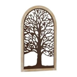 Metal Tree Of Life Wall Decor With Arched Frame Bronze - Olivia & May -Olivia & May GUEST fdd7e71f 6cf3 403e 8b3d 5620936dd83a