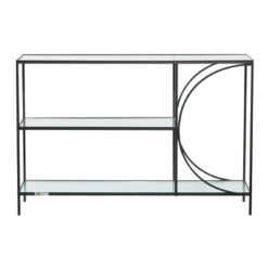 Industrial Metal Console Table Black - Olivia & May -Olivia & May GUEST fde55152 620d 4027 b9c5 a3892e80fe80