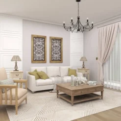 Wood Scroll Arabesque Wall Decor Brown - Olivia & May -Olivia & May GUEST fe34144a 21fa 4d4f a68d 36b026864477