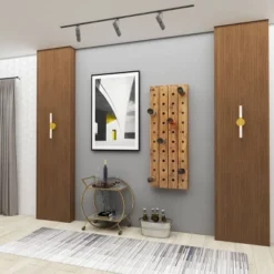 Rustic Wood Wall Wine Rack Brown - Olivia & May -Olivia & May GUEST feb70664 a13d 4cec 806a 41239389cb25