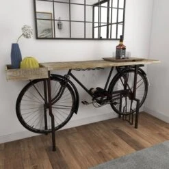 Rustic Metal Console Table Black - Olivia & May -Olivia & May GUEST fee53c0c d576 49b2 9936 2a3606783c13