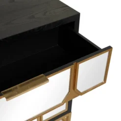 Glam Mirrored Wood Chest - Olivia & May -Olivia & May GUEST ffced4ed 04eb 46ef 9751 7967aaf8f7b8